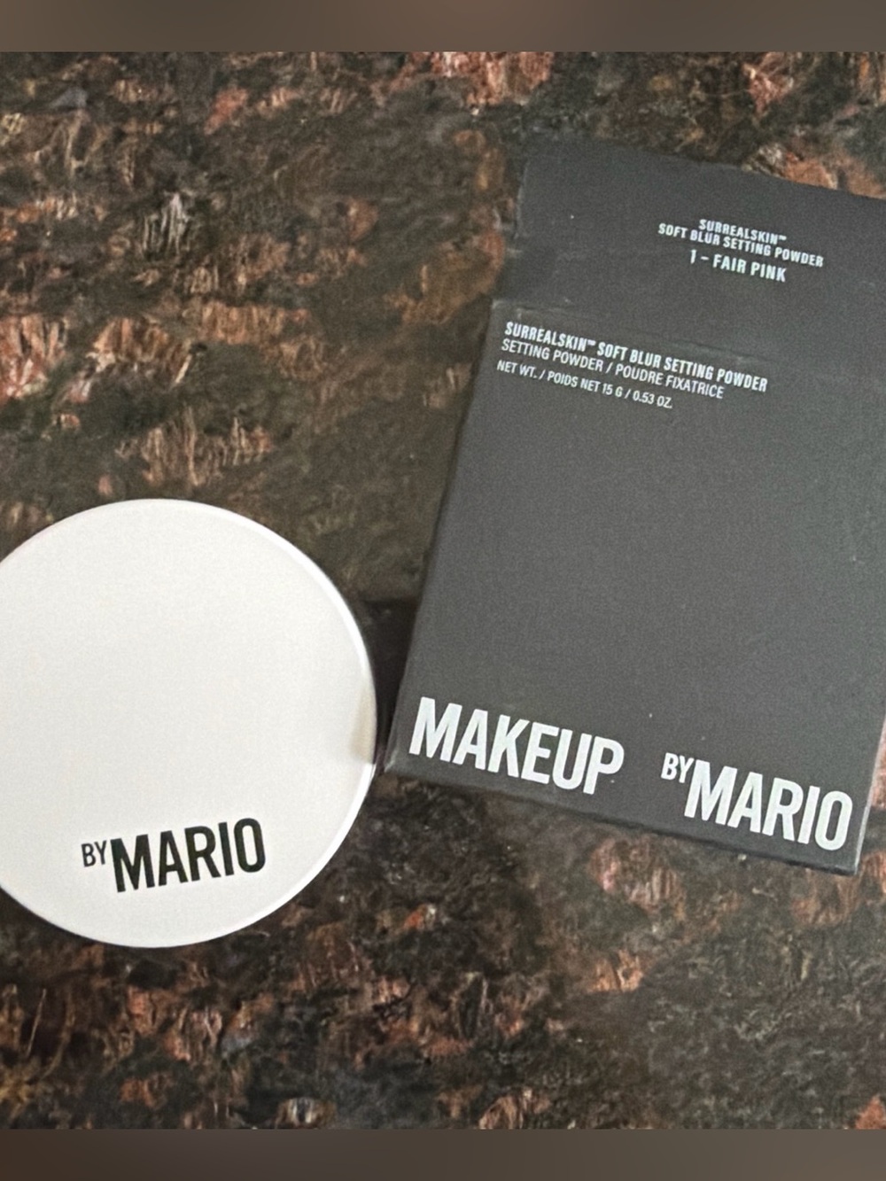 Makeup By Mario SurrealSkin Soft Blur Setting Powder - White & Black Packaging